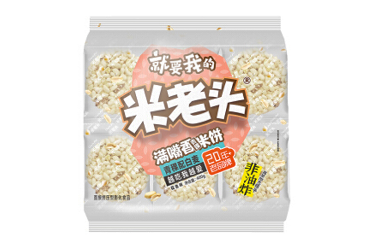 米老头青稞米饼花生味 400G